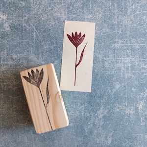 Timbro in gomma con fiori selvatici per artigianato e journaling, timbro da giardino primaverile per la realizzazione di cartoline, piante da fattoria, oggetti effimeri industriali, cottage