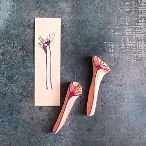 Jeu de tampons en caoutchouc fleurs rustiques pour le scrapbooking, tampons floraux vintahe pour la fabrication de cartes, papeterie de conte de fées, estampage artisanal,