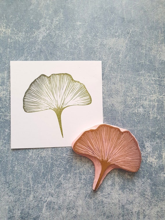 Craspire Ginkgo Leaves Clear Stamps Silicone Stamp Cards Ginkgo