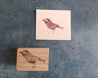 Bird rubber stamp for cardmaking, animal stamp for scrapbooking, vintage bird stationery, rustic wedding decor