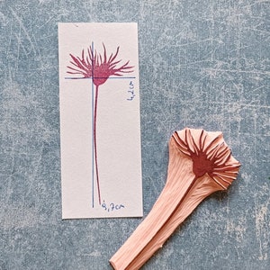 Cornflower stamp for scrapbooking, cardmaking floral supply, handmade embellishment tool image 8