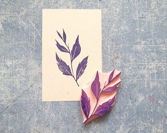 Twig rubber stamp for scrapbooking, botanical stamp, nature lovers gift, junk journal decor, cardmaking supplies