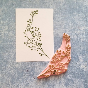 Zweig Stempel für Boho Hochzeit, elegante Zeremonie Deko, Braut Accessoires, romantisches Briefpapier, Papierstruktur, vintage industriezweig