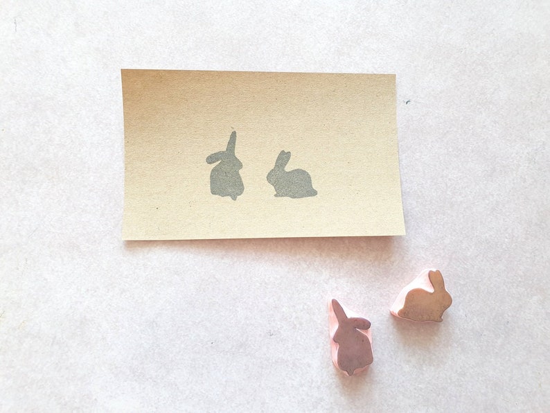 Hare Rubber Stamp for Bullet Journal Rabbit Decorative | Etsy