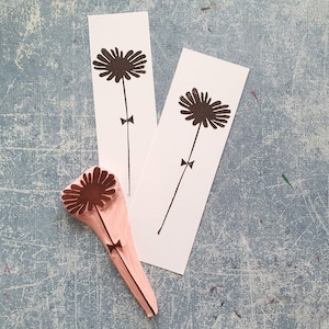 Madeliefjesstempel voor kaarten maken, efemere wilde bloemen voor scrapbooking, bloemendagboek, decoratieve versiering, vintage papierdecor, weide