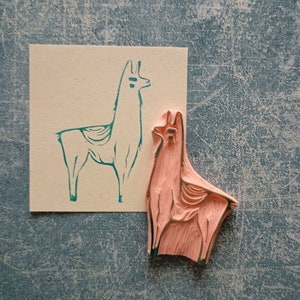Tampon lama, papeterie animal alpaga, tampon animal de la ferme, cadeau pour amoureux de la nature, fournitures d'anniversaire de fille, bullet journal, papeterie pour enfants
