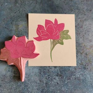 Lotusstempel voor kunstliefhebbers, bloemstempelstempel voor creatief kaarten maken, elegant hulpmiddel voor de inrichting van knutselprojecten