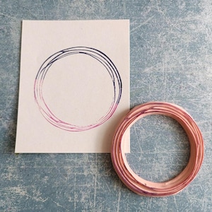 Sello de goma con forma de anillos para bullet journal, sello con forma de círculo, ruedas para hacer tarjetas, boda rústica, ceremonia sencilla, corona decorativa, glamour