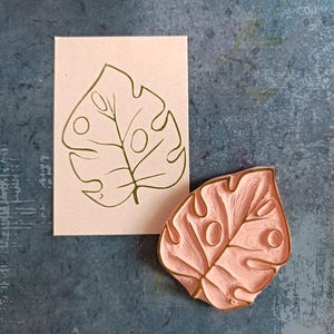 Timbro in gomma Monstera per diario dei proiettili, timbro a foglia di Monstera per la creazione di carte, timbro Monstera deliziosa