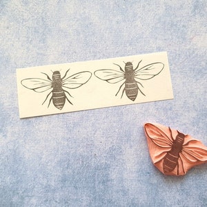 Timbre en caoutchouc d’abeille pour le scrapbooking, timbre d’entomologie pour journal indésirable, éphémères animaux vintage, cadeau d’apiculteur, papier à dessin kraft