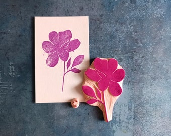 Blooming rubber stamp set for journal,  Floral Motif Rubber Stamp for DIY Crafts, Scrapbooking decorative stamp set