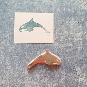 Delfin Stempel für Bullet Journal, Wal Stempel für Scrapbooking, Geschenk für Jäger, Sohn Geburtstag, Sommertagebuch, Orca Print