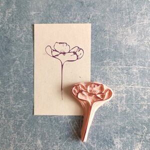 Tampon en caoutchouc de fleurs sauvages pour bullet journal, tampon floral pour la fabrication de cartes, décor d'agenda botanique, bloc d'estampage de tissu, outil d'impression