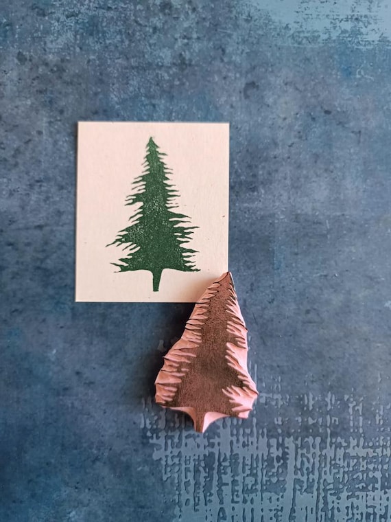 Pine Rubber Stamp for Cardmaking, Wildlife Christmas, Nature Tree Ephemera,  Woodland Weeding, Winter Wonderland, December Daily Journal, - Etsy