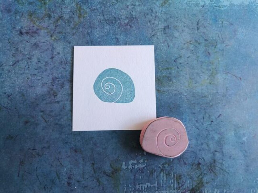 Stamp Using Shell Shell Rubber Stamp for Daily Planner, Ocean Shell Stamp for Creative ...