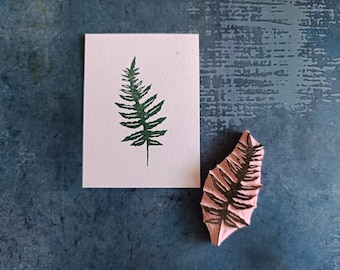 Fern rubber stamp, for woodland print, journaling woodland stamp, botanical ephemera, forest design, bullet journal, garden plant decor