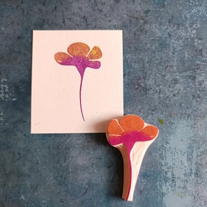 Tampon en caoutchouc de fleurs sauvages pour la fabrication de cartes, tampon floral pour journal indésirable, plante sauvage, cadeau pour meilleur ami, papeterie de cérémonie classique,