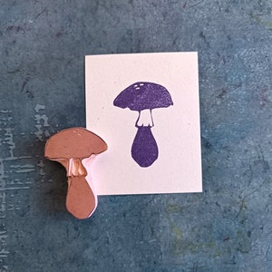 Tampon en caoutchouc champignon, tampon fait main pour papier, outil d'estampage de tissu,