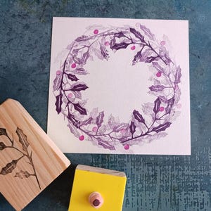 Stempelset winterbessen voor dagelijks dagboek december, vakantietakstempel voor kaarten maken, wintersolistie, kerstwensen