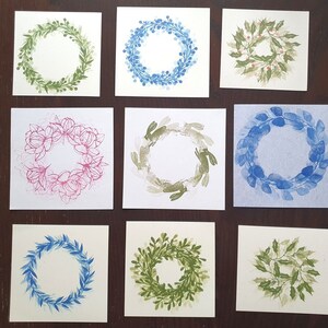 Printed ephemera pack no 14 set of 30, wreath prints, vintage style paper, snail mail insert, botanical sheet, scrapbooking design, image 8