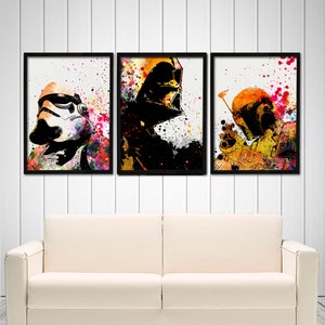 Star Wars Poster Set B - Darth Vader, Boba Fett & Stormtrooper