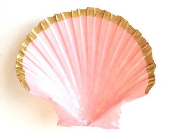 Shell decoration -- Pink and Gold decoration by All Things Natural