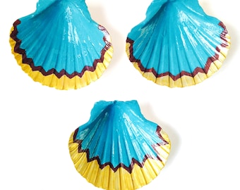 Shell decoration WYOMING Blue Gold  and brown decoration by All Things Natural