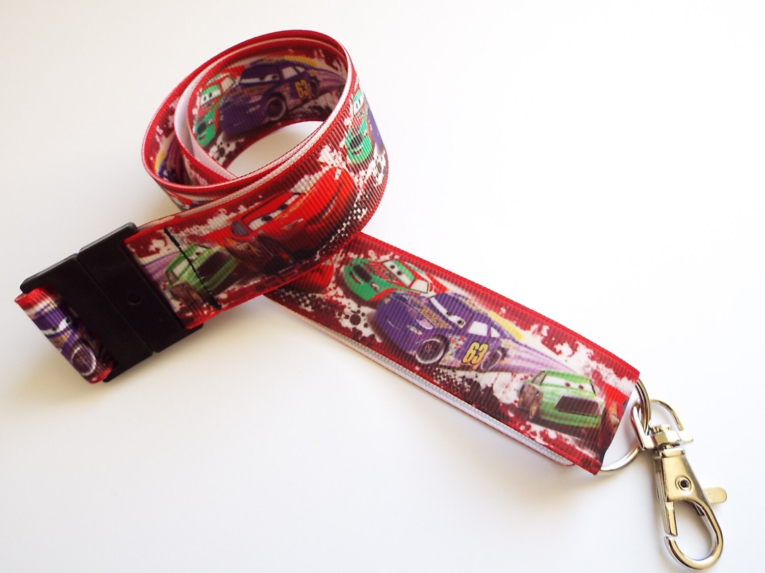 Disney / Pixar Cars Handmade Ribbon Lanyard/ Keychain/ ID Etsy