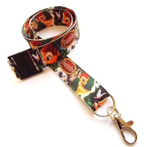 Bambi - Handmade Ribbon Lanyard / ID Holder / Badge Holder / Keychain / Teacher Gift / Gift for Her / Gift for Him / Disney