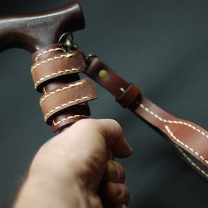 Walking stick wrist strap, walking cane leather cord, wrist strap replacement