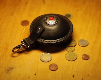 Handmade Leather Belt Coin Pouch: Medieval Style Travel Bag