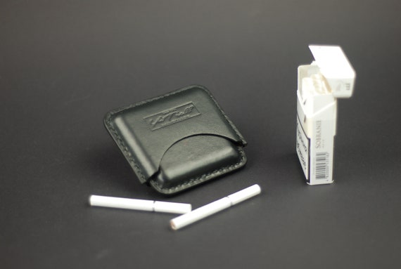 Handmade Italian Leather Cigarette Case: Standard Size