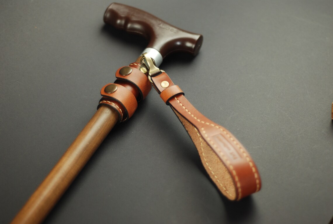 Walking Stick Wrist Strap Walking Cane Leather Cord Wrist Etsy