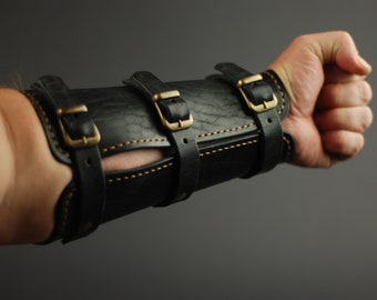 Powerful Leather Bracers.