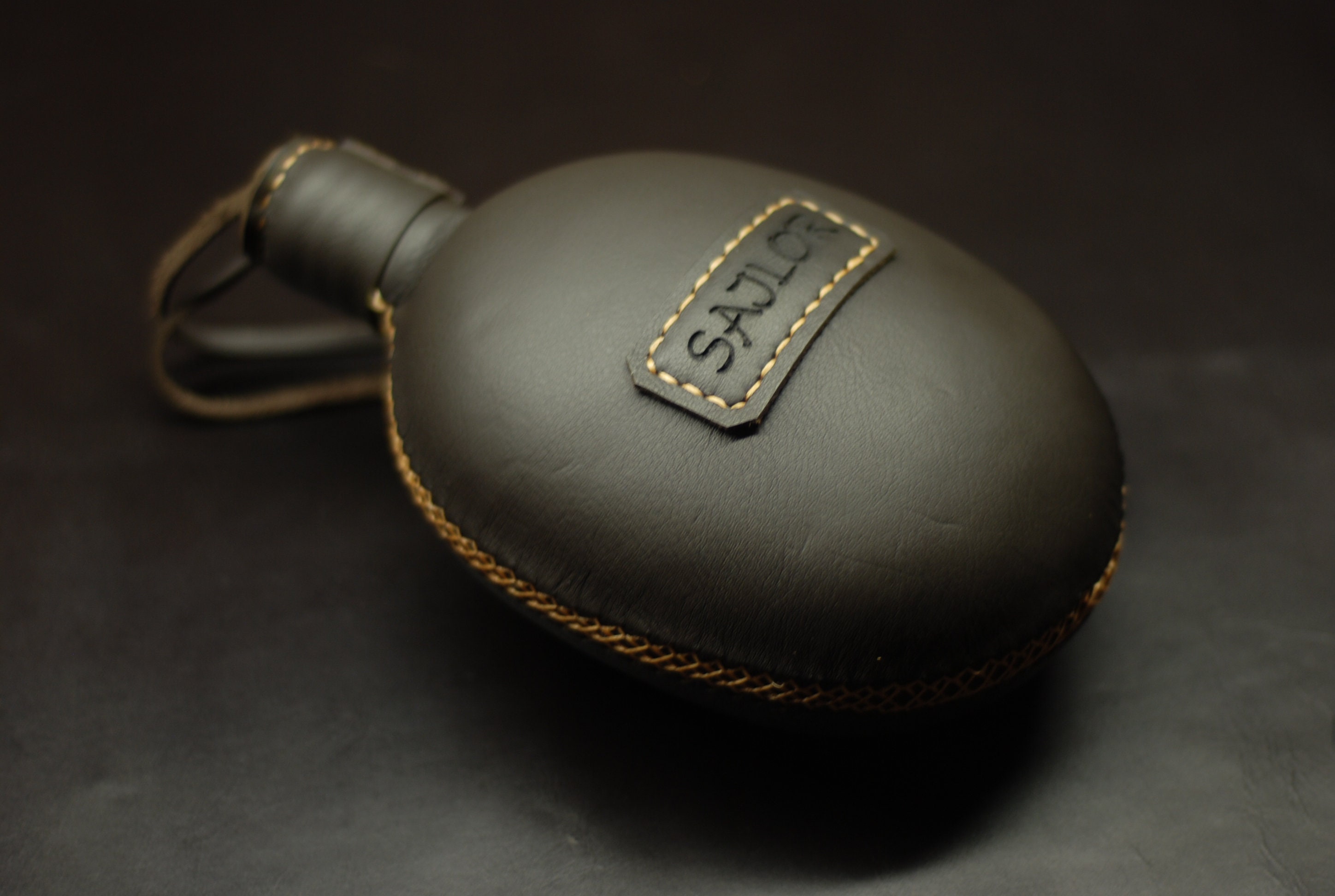 Leather Military Flask Water Flask in Case Camping Bottle Etsy