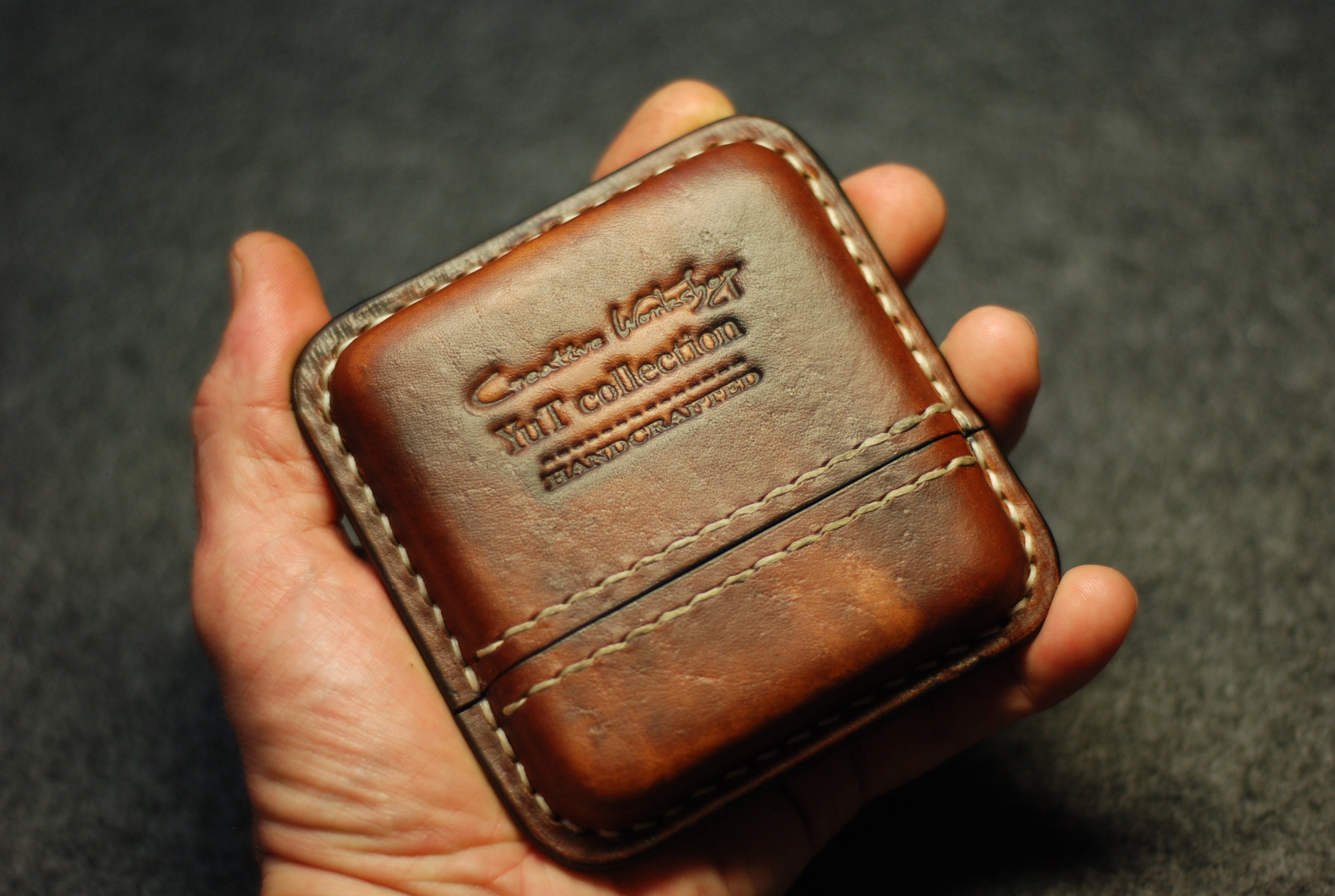 leather cigarette case wallet Men's Cigarette Case, Engraved Tobacco Box, Stitched Cigar Wallet, Custom  Smoking Accessory