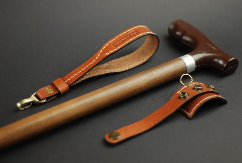 Walking Stick Wrist Strap Walking Cane Leather Cord Wrist Etsy