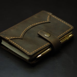Carnet de notes rechargeable en cuir, dossier de documents, organisateur de voyage de passeport, portefeuille personnalisé de tous les jours pour hommes