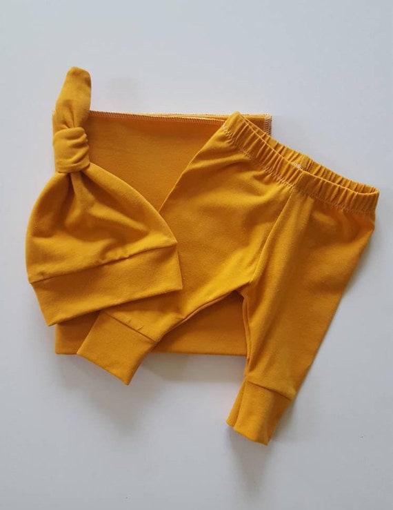 mustard swaddle blanket
