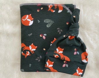 fox swaddle set