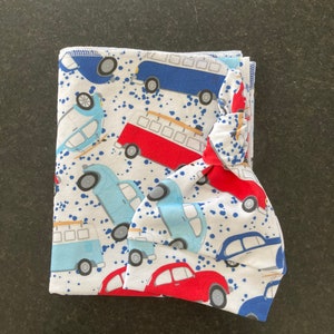 Patriotic VW Cars Swaddle Blanket & Newborn Hat Set. Gender Neutral Take Home Set. 4th of July Baby Set. Baby Shower Gift. Photo Prop