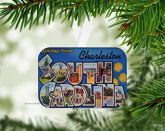 Charleston Ornament, Charleston Christmas Ornament, Charleston Gift, Charleston NC Ornament,
