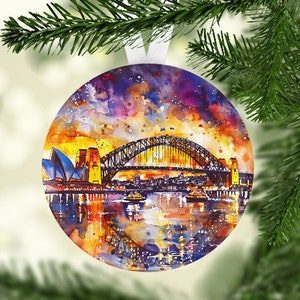 Australia Christmas Ornament, Australia Ornament, Australia Christmas Gift, Australia Travel Ornament, Australia Gift, Sydney Ornament