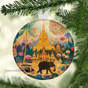 Thailand Ornament, Thailand Christmas Ornament, Thailand Gift, Thailand