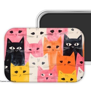 Cat Magnet, Refrigerator Magnet, Magnet, Cat Gift, Kitchen Magnet, Kitchen Gift, Kitchen Decor, Cat Theme
