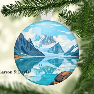Glacier Bay Christmas Ornament, Glacier Bay National Park Ornament, Glacier Bay National Park Gift, Glacier Bay National Park, Glacier Bay