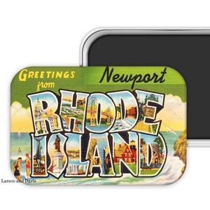 New Port Rhode Island Magnet, New Port Rhode Island Gift, Rhode Island Souvenir, Rhode Island Magnet, Rhode Island Wedding Favor