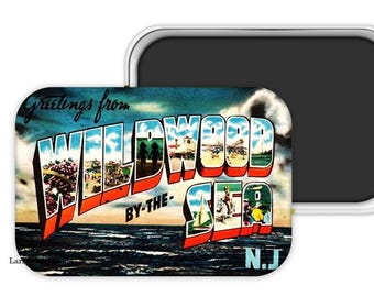 New Jersey Magnet, Wildwood Souvenir Magnet, Wildwood by The Sea Magnet, Wildwood New Jersey