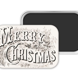 Christmas Magnet, Christmas Refrigerator Magnet, Christmas Fridge Magnet, Christmas Decor, Christmas Hostess Gift, Merry Christmas Magnet