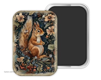 Squirrel Magnet, Squirrel Refrigerator Magnet, Squirrel Fridge Magnet, Squirrel Gift